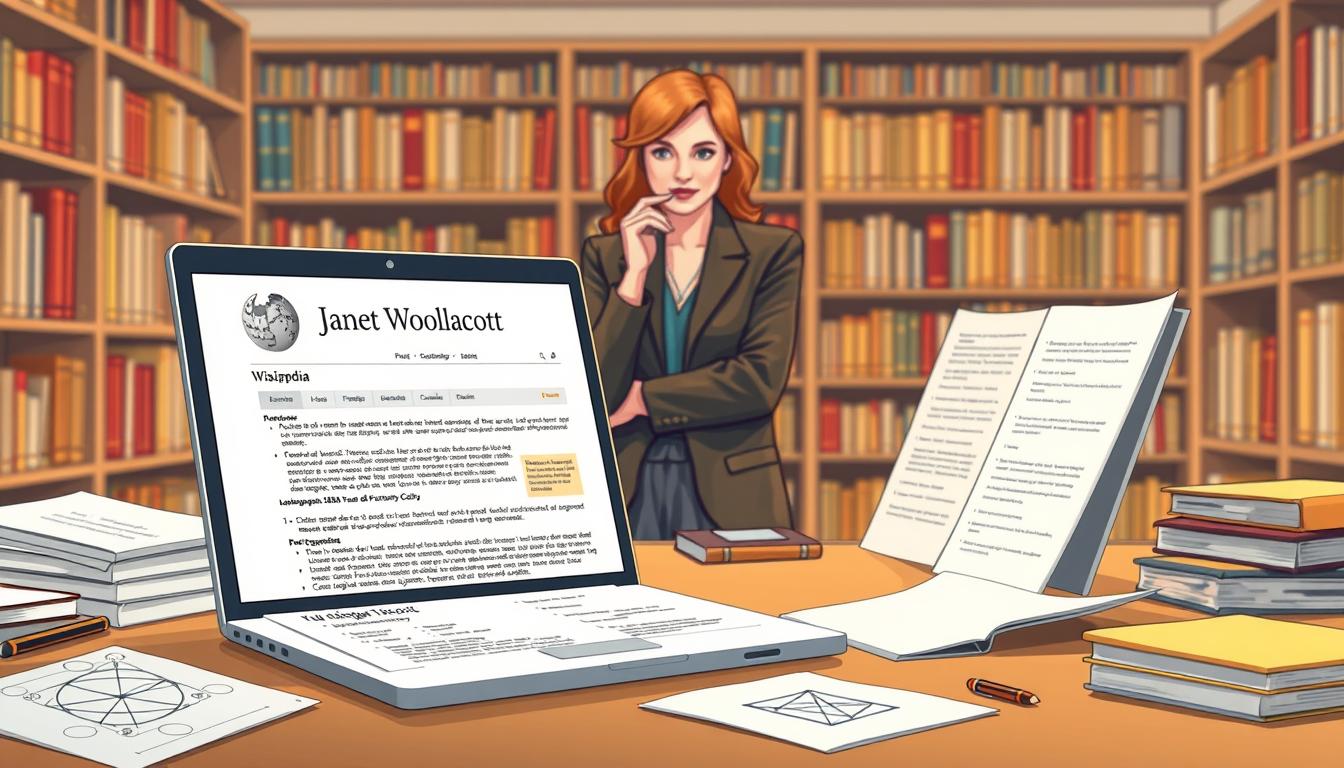 Janet Woollacott sur Wikipédia : erreurs fréquentes et corrections